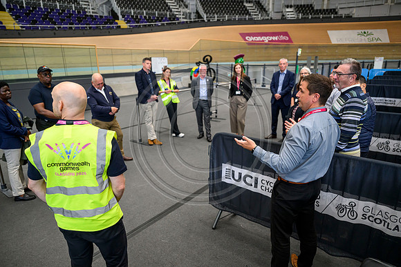 Senior Commonwealth Sport representatives visit Sir Chris Hoy Velodrome