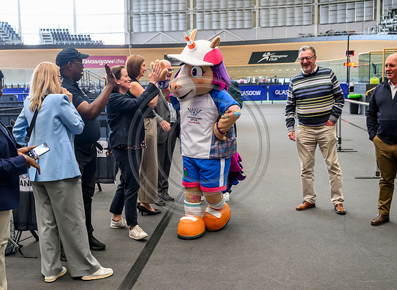 Senior Commonwealth Sport representatives visit Sir Chris Hoy Velodrome