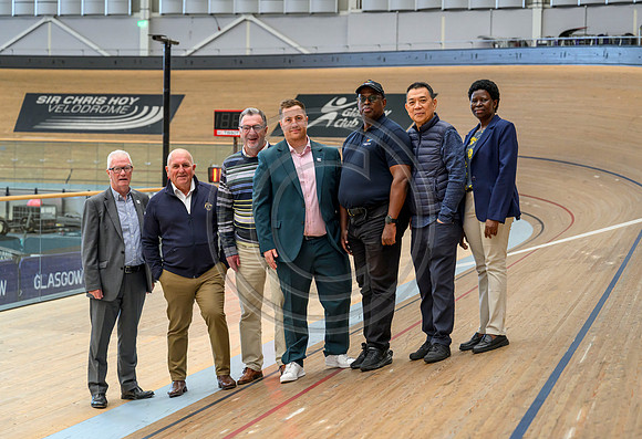Senior Commonwealth Sport representatives visit Sir Chris Hoy Velodrome