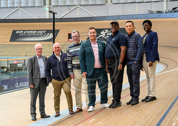 Senior Commonwealth Sport representatives visit Sir Chris Hoy Velodrome