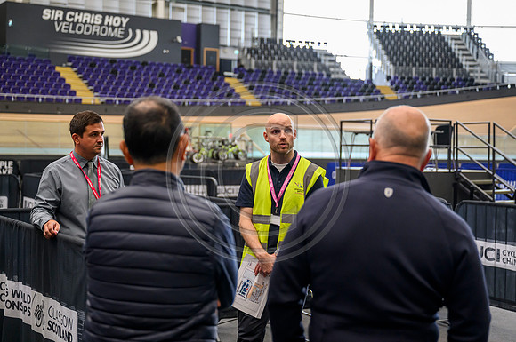 Senior Commonwealth Sport representatives visit Sir Chris Hoy Velodrome