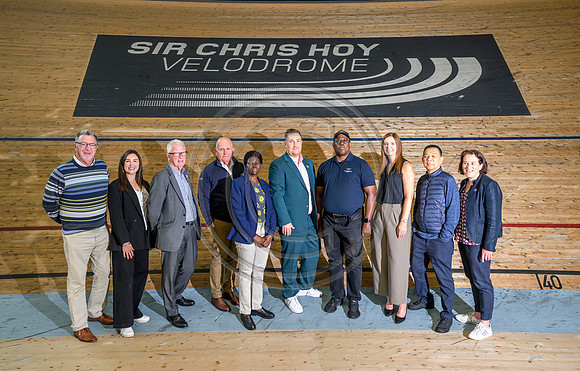 Senior Commonwealth Sport representatives visit Sir Chris Hoy Velodrome