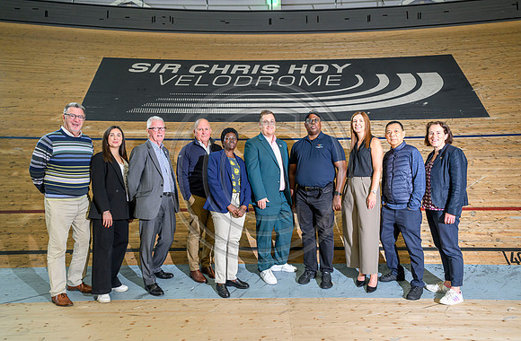 Senior Commonwealth Sport representatives visit Sir Chris Hoy Velodrome