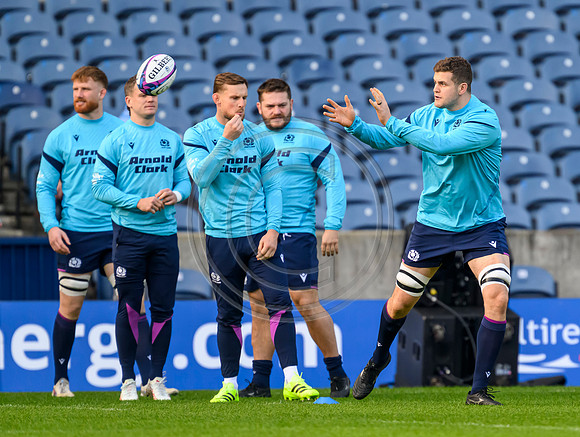 Scotland rugby Captain Run