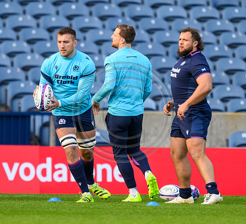 Scotland rugby Captain Run