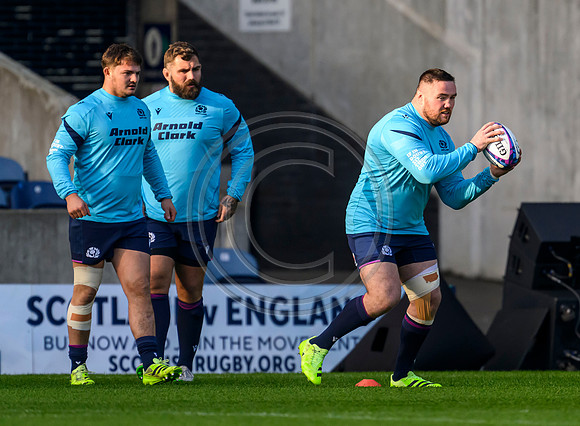 Scotland rugby Captain Run