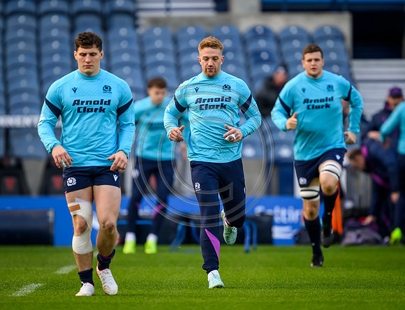 Scotland rugby Captain Run