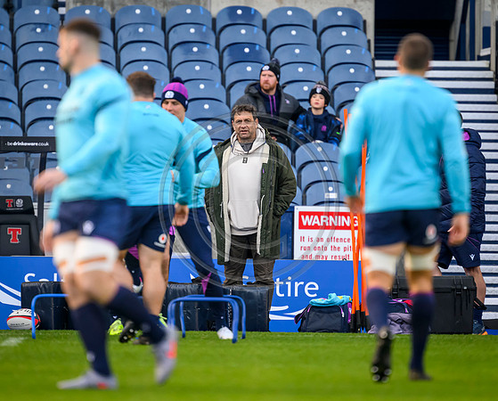 Scotland rugby Captain Run