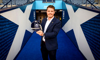 Referee capping ceremony for Scotland’s Sam Grove-White.