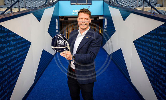 Referee capping ceremony for Scotland’s Sam Grove-White.