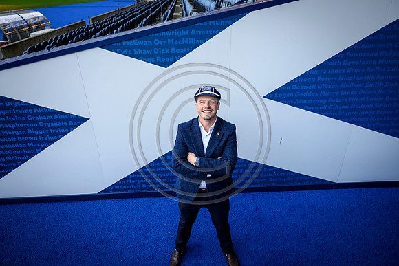 Referee capping ceremony for Scotland’s Sam Grove-White.