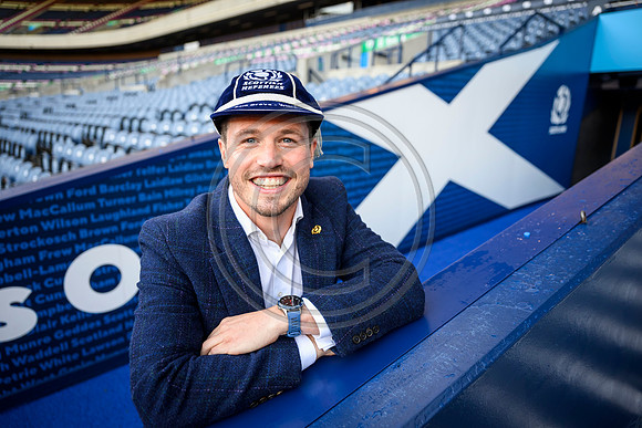 Referee capping ceremony for Scotland’s Sam Grove-White.