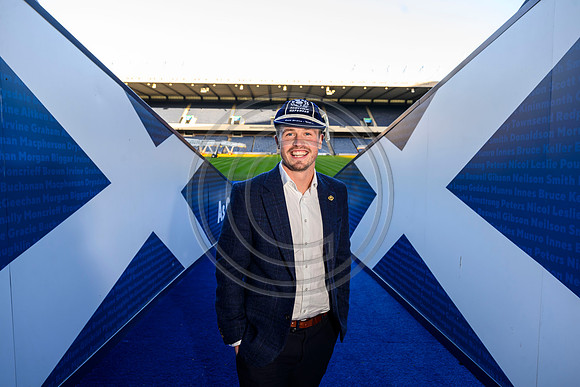 Referee capping ceremony for Scotland’s Sam Grove-White.