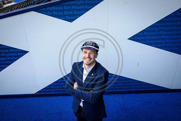 Referee capping ceremony for Scotland’s Sam Grove-White.