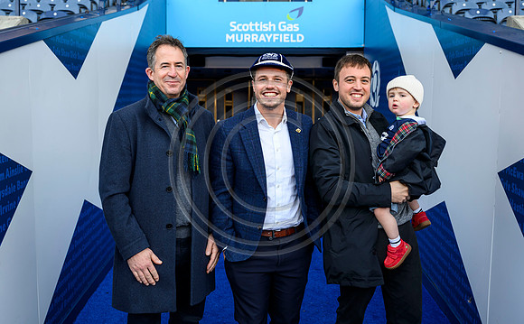 Referee capping ceremony for Scotland’s Sam Grove-White.