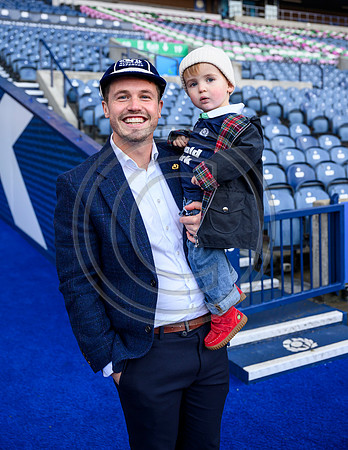 Referee capping ceremony for Scotland’s Sam Grove-White.