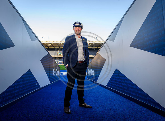 Referee capping ceremony for Scotland’s Sam Grove-White.