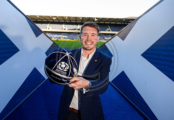 Referee capping ceremony for Scotland’s Sam Grove-White.