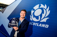 Referee capping ceremony for Scotland’s Sam Grove-White.