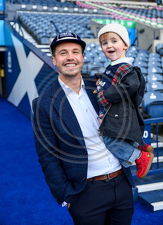 Referee capping ceremony for Scotland’s Sam Grove-White.