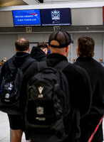 Warriors at airport