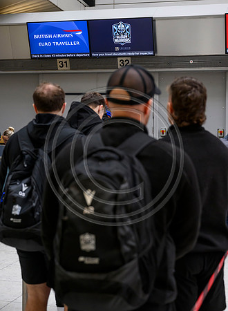 Warriors at airport