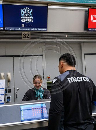 Warriors at airport