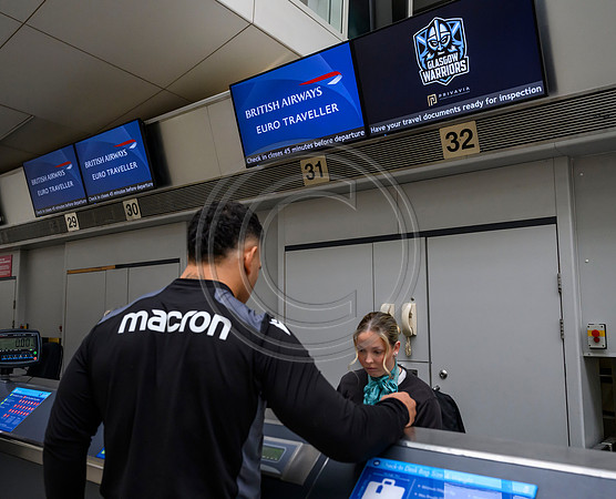 Warriors at airport