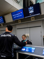Warriors at airport