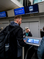 Warriors at airport