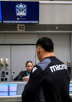 Warriors at airport