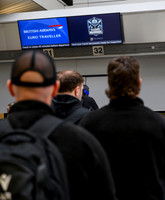Warriors at airport
