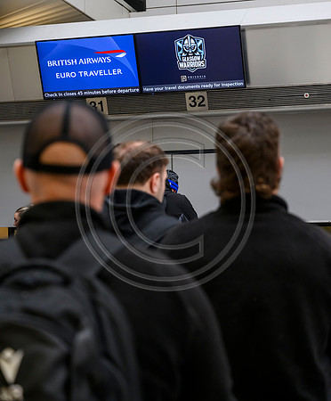 Warriors at airport