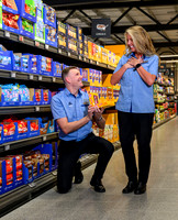 Lisa and Mark, longtime Aldi employees