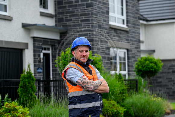 Jim McLennan site manager of David Wilson Homes site in Jackson, East Kilbride