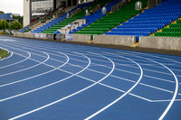 Lines painted on Scotstoun Track ahead of Glasgow 2026 Commonwealth Games