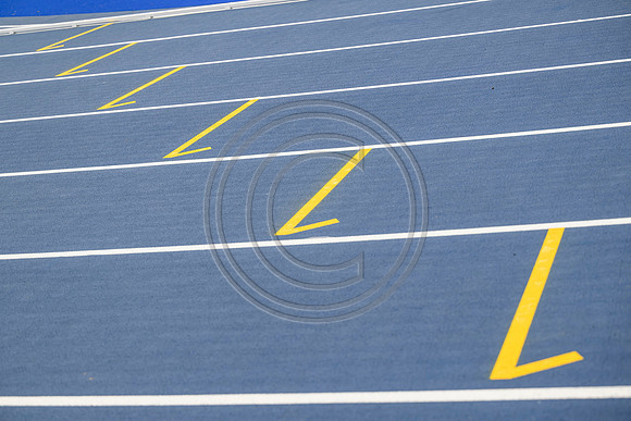 Lines painted on Scotstoun Track ahead of Glasgow 2026 Commonwealth Games