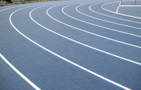 Lines painted on Scotstoun Track ahead of Glasgow 2026 Commonwealth Games