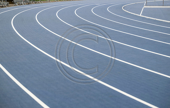 Lines painted on Scotstoun Track ahead of Glasgow 2026 Commonwealth Games