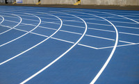 Lines painted on Scotstoun Track ahead of Glasgow 2026 Commonwealth Games