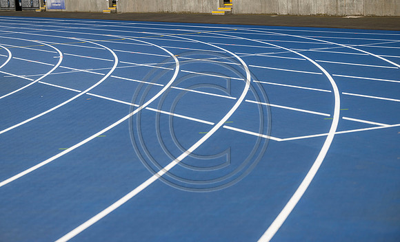 Lines painted on Scotstoun Track ahead of Glasgow 2026 Commonwealth Games