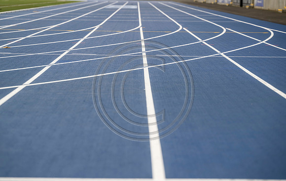 Lines painted on Scotstoun Track ahead of Glasgow 2026 Commonwealth Games