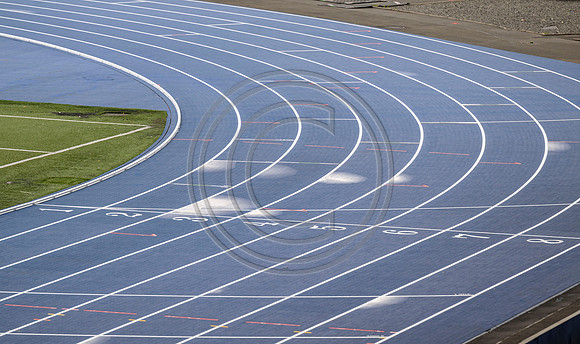 Lines painted on Scotstoun Track ahead of Glasgow 2026 Commonwealth Games