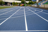 Lines painted on Scotstoun Track ahead of Glasgow 2026 Commonwealth Games