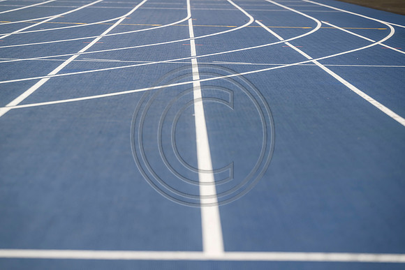 Lines painted on Scotstoun Track ahead of Glasgow 2026 Commonwealth Games