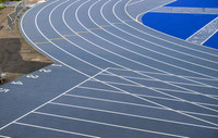 Lines painted on Scotstoun Track ahead of Glasgow 2026 Commonwealth Games