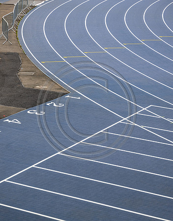 Lines painted on Scotstoun Track ahead of Glasgow 2026 Commonwealth Games