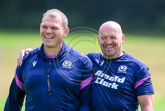 Scotland Rugby team training at Oriam