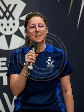 Scottish Thistles netball dress presentation