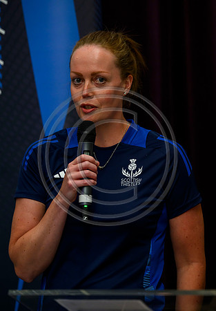 Scottish Thistles netball dress presentation